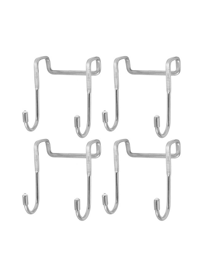 4 Pcs Over Cabinet Hook,Multi-Use Gabinet Doors Double S Hooks for Hanging,Kitchenware,ClosetCabinet Hooks for Hanging - Image 1